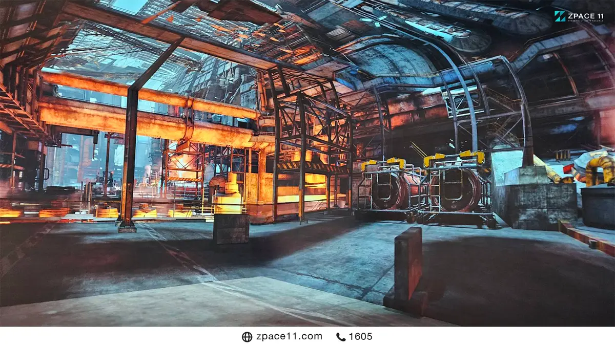 ห้อง LED Immersive จำลองโรงงานอุตสาหกรรม